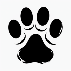 Teddy Bear Paw Stencil Coloring Pages 4