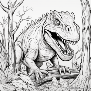 Terrifying Carnivores Dinosaurs Coloring Pages 1