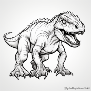 Terrifying Carnivores Dinosaurs Coloring Pages 3
