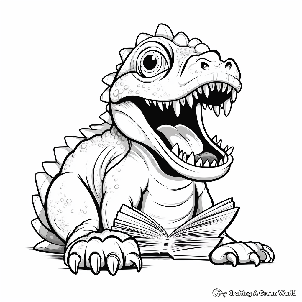 Terrifying Carnivores Dinosaurs Coloring Pages 4