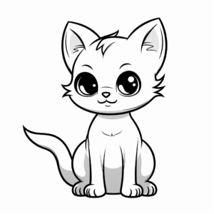 Thai Siamese Cat Coloring Pages 2