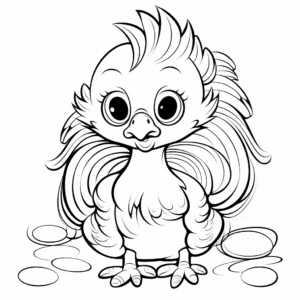Thanksgiving Baby Turkey Coloring Pages 1