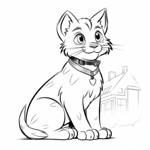 The Aristocats' Toulouse Coloring Pages 2