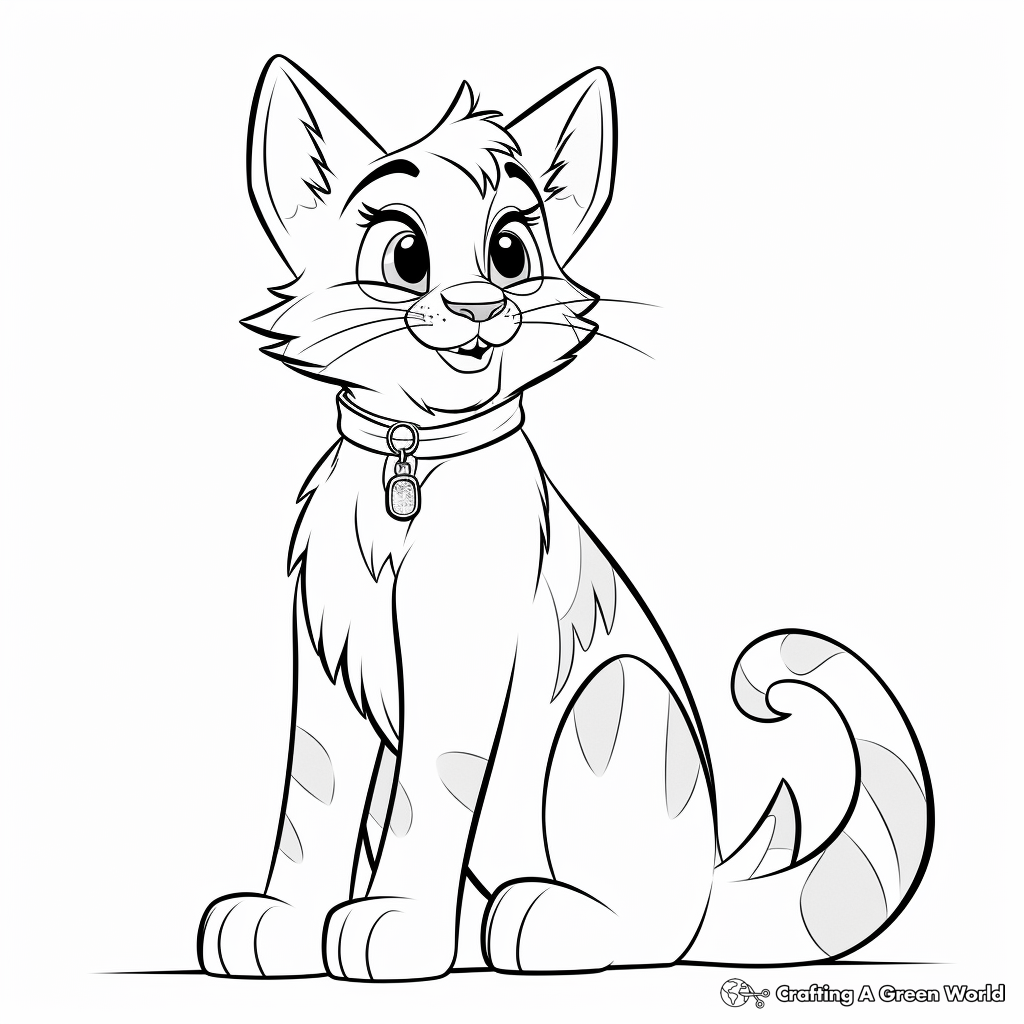 The Aristocats' Toulouse Coloring Pages 3