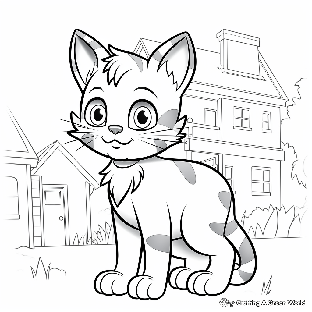The Kitten from Daniel Tiger's Neighborhood Coloring Pages 4