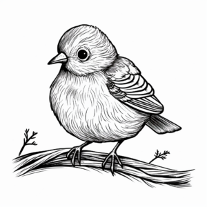 The Melancholic Hungarian Blue Bird Coloring Pages 1