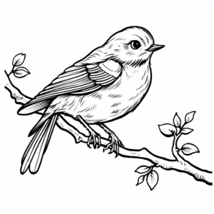 The Melancholic Hungarian Blue Bird Coloring Pages 3