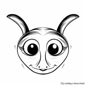 Thematic Christmas Reindeer Nose Coloring Pages 3