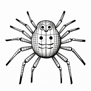 Therapeutic Zendoodle Black Widow Spider Coloring Pages 2