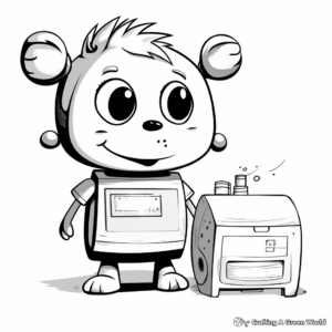 Thermal Printer Coloring Pages for Kids 3