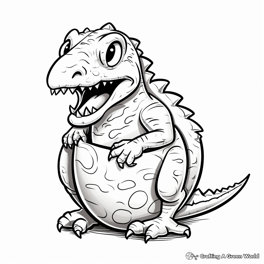 Theropod Egg Coloring Pages for Creatives 2