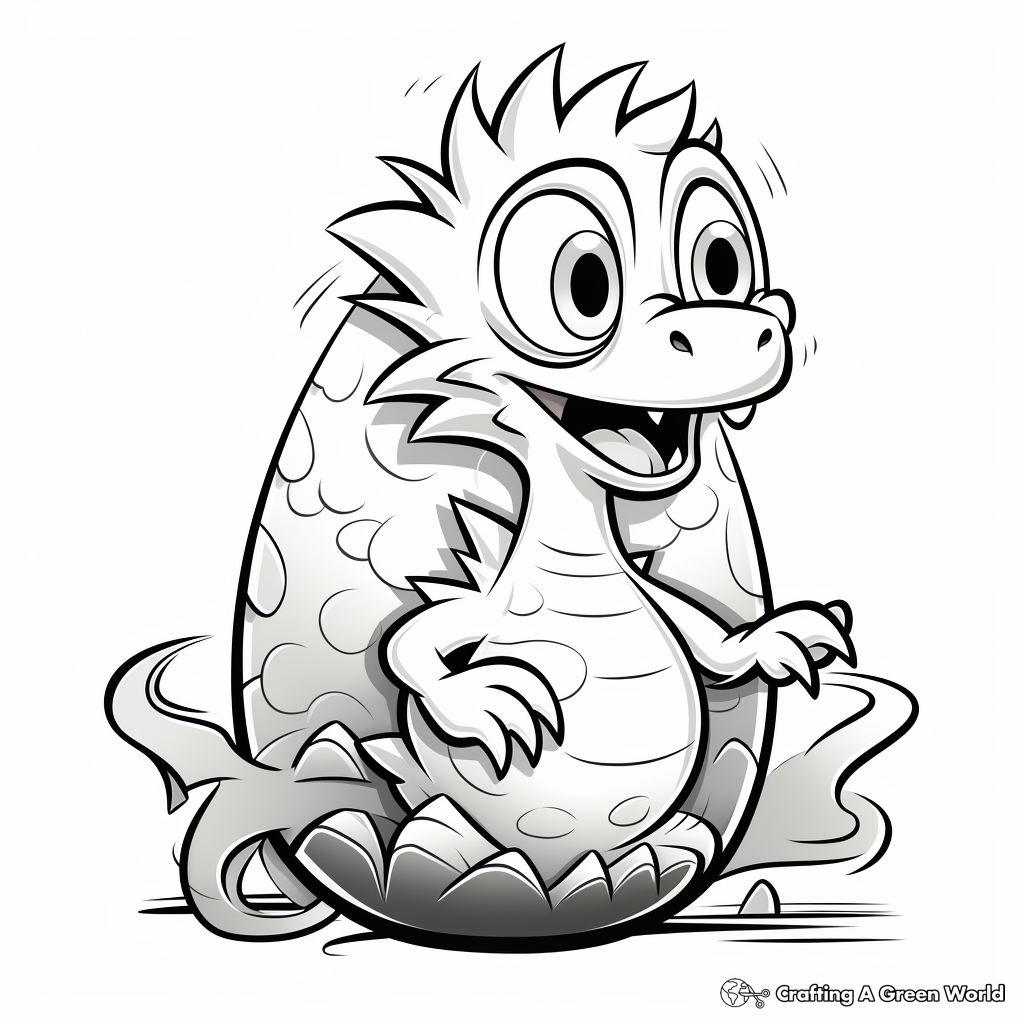 Theropod Egg Coloring Pages for Creatives 4