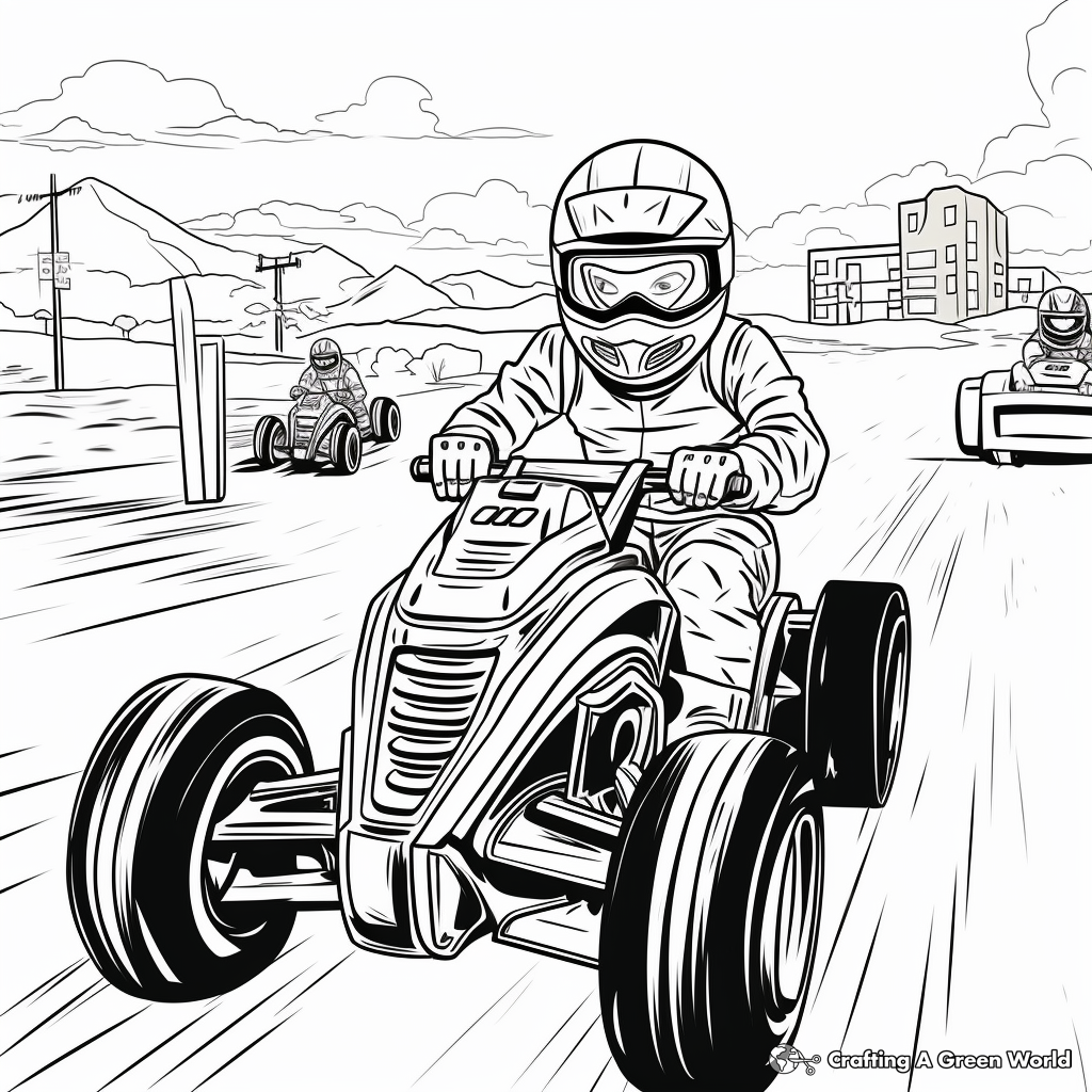 Thrilling Motor Sports Racing Coloring Pages 1