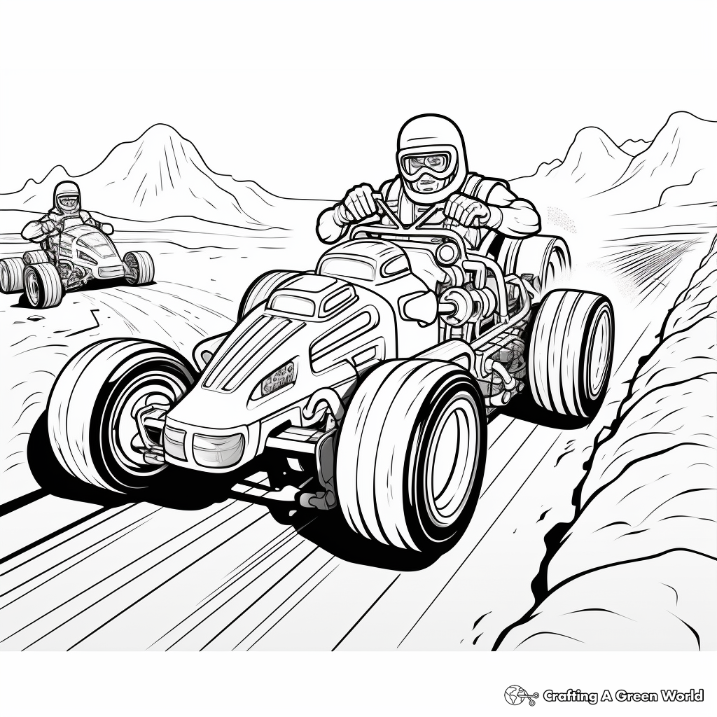 Thrilling Motor Sports Racing Coloring Pages 2