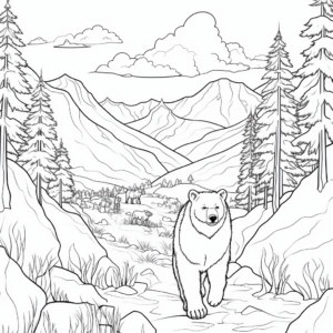Thrilling Polar Bear Hunt Coloring Pages 2