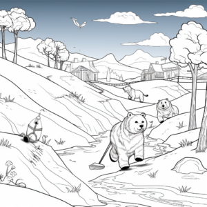 Thrilling Polar Bear Hunt Coloring Pages 3
