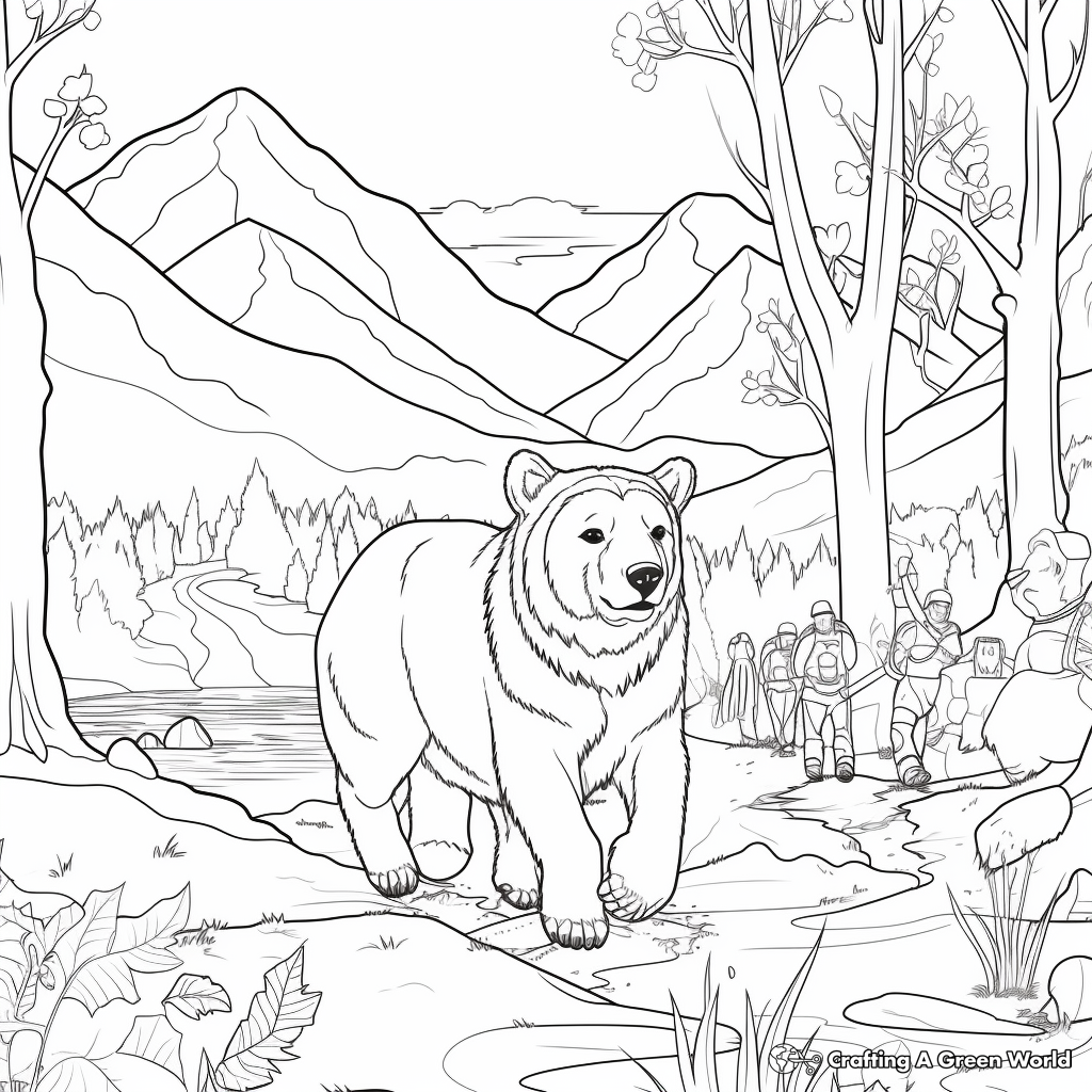 Thrilling Polar Bear Hunt Coloring Pages 4