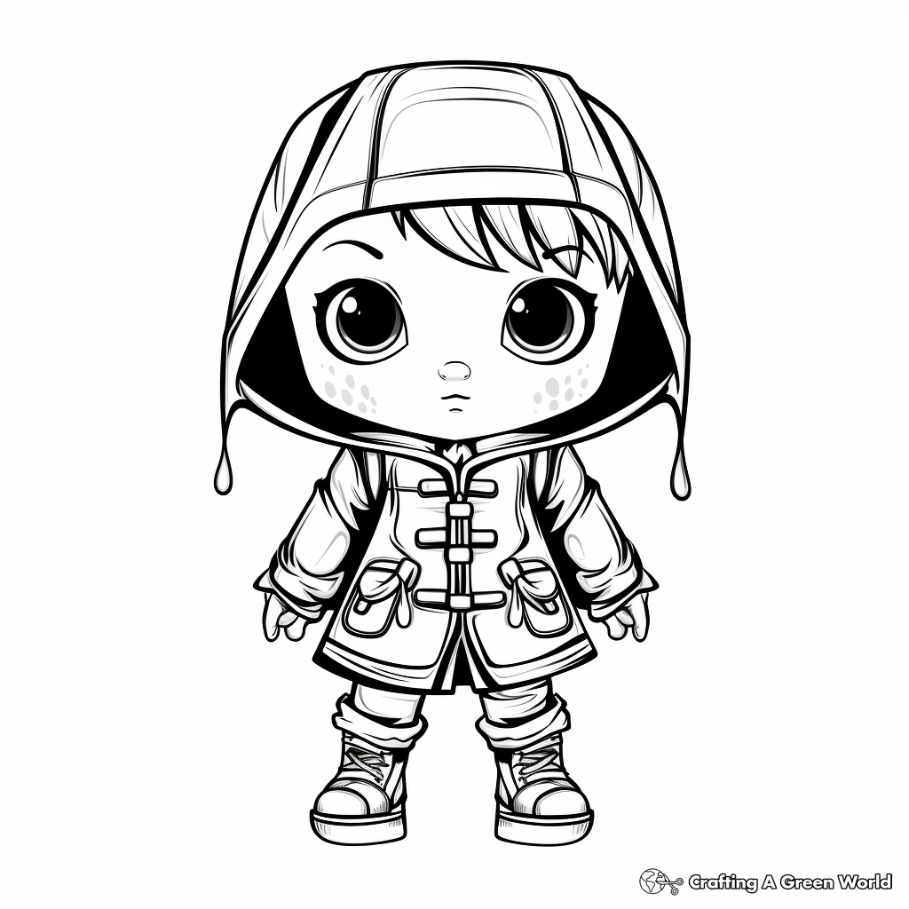 Thrilling Superhero Raincoat Coloring Pages 4