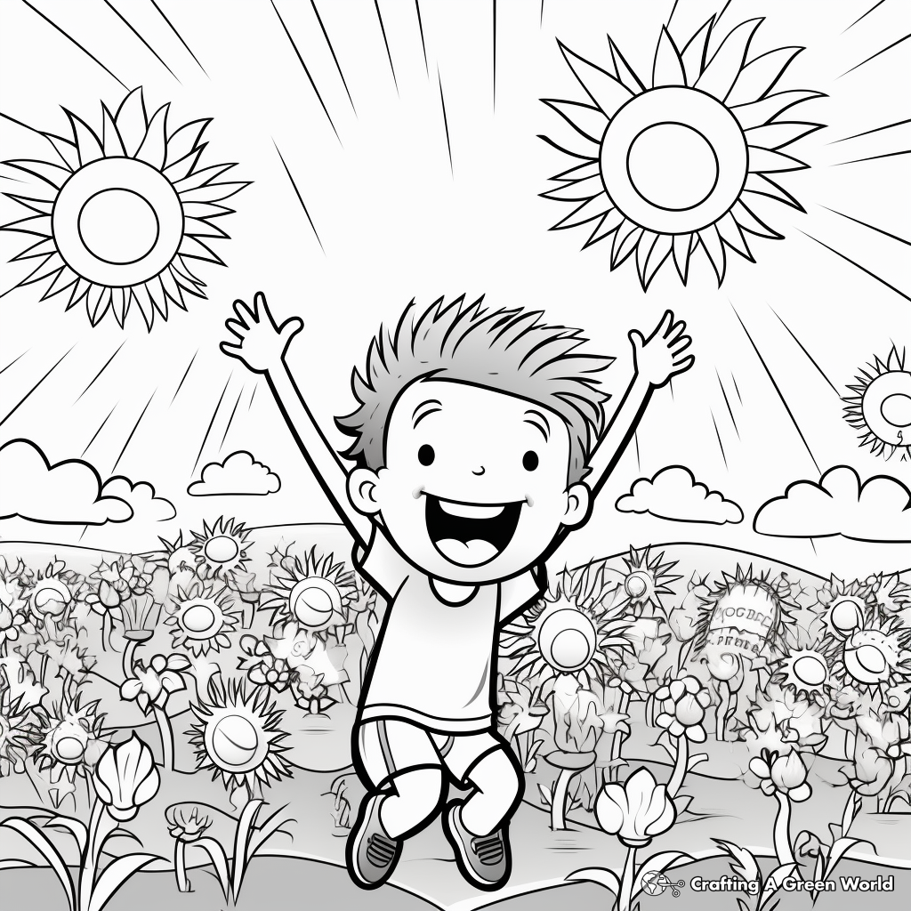 Thriving Positivity: Rainbow Inspirational Coloring Pages 1