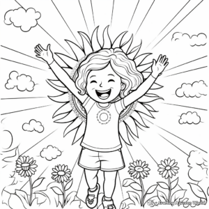 Thriving Positivity: Rainbow Inspirational Coloring Pages 3