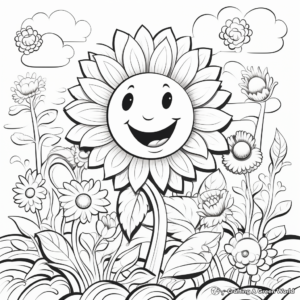 Thriving Positivity: Rainbow Inspirational Coloring Pages 4