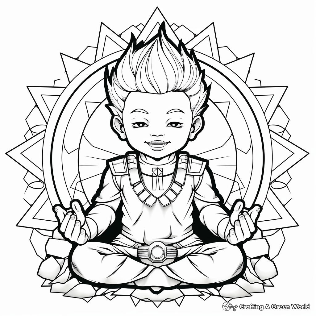 Throat Chakra Coloring Pages 1