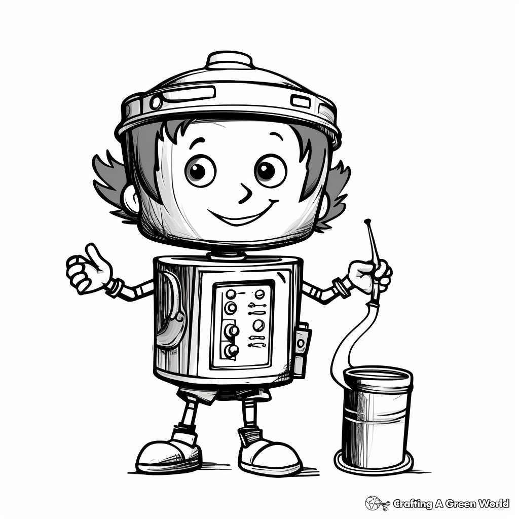 Tin Can Coloring Pages for Kids 1