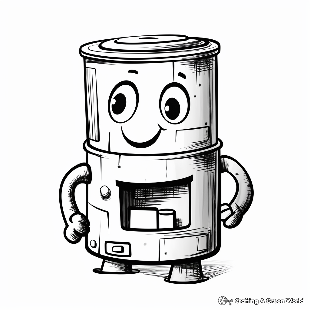 Tin Can Coloring Pages for Kids 4