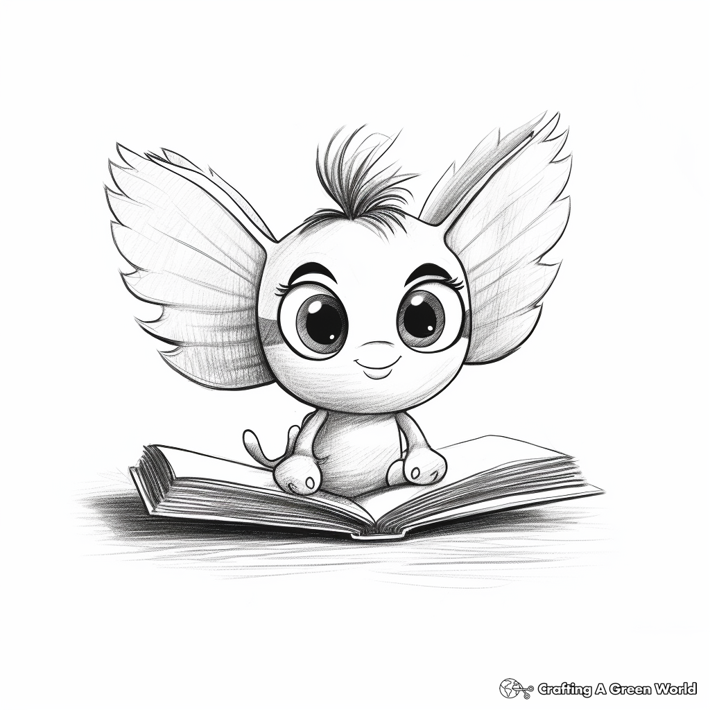 Tiny and Adorable Baby Butterfly Coloring Pages for Preschoolers 3