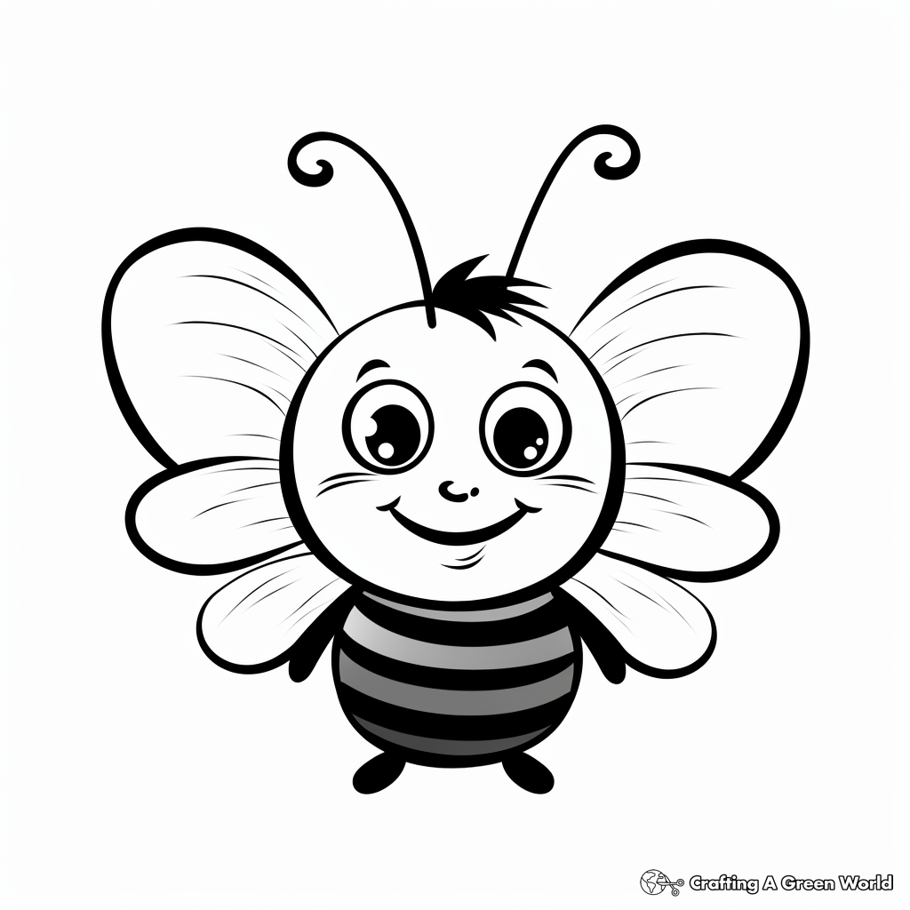 Tiny and Adorable Baby Butterfly Coloring Pages for Preschoolers 4