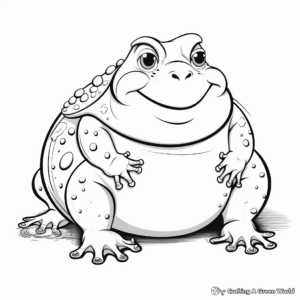 Toad and Insect Coloring Pages: A Food Chain Representation 2