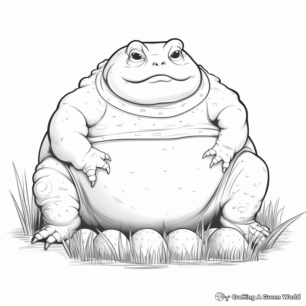 Toad Life Cycle Educational Coloring Pages 3
