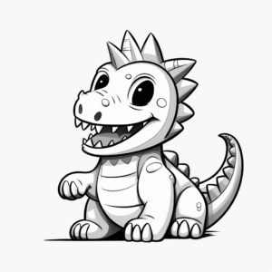 Toddler-friendly Amargasaurus Coloring Pages 4