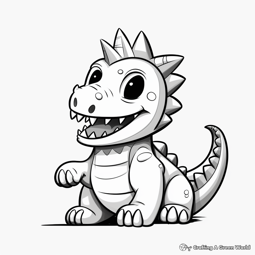 Toddler-friendly Amargasaurus Coloring Pages 4