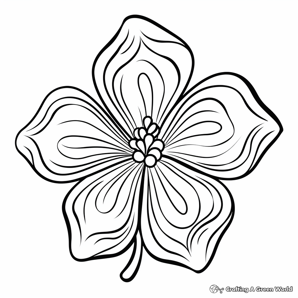 Traditional Irish Clover Coloring Pages 4