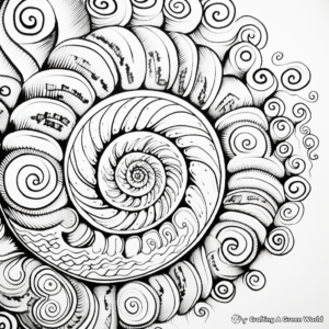 Traditional Spiral Tie Dye Coloring Pages 4