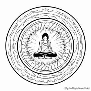 Tranquil Zen Mandala Coloring Pages 2