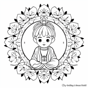 Tranquil Zen Mandala Coloring Pages 3
