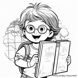 Travel-Inspired Passport Coloring Pages 3
