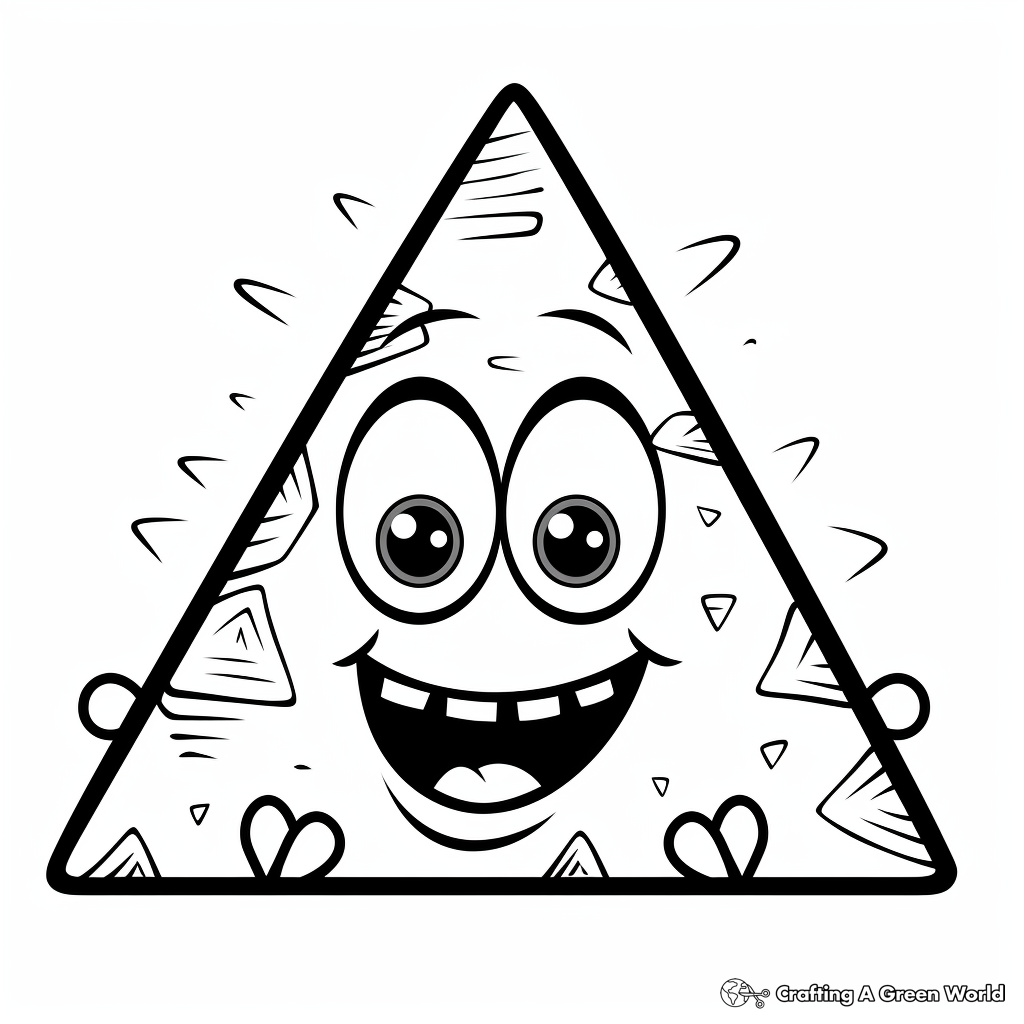 Triangle Patterns Coloring Pages for Toddlers 1