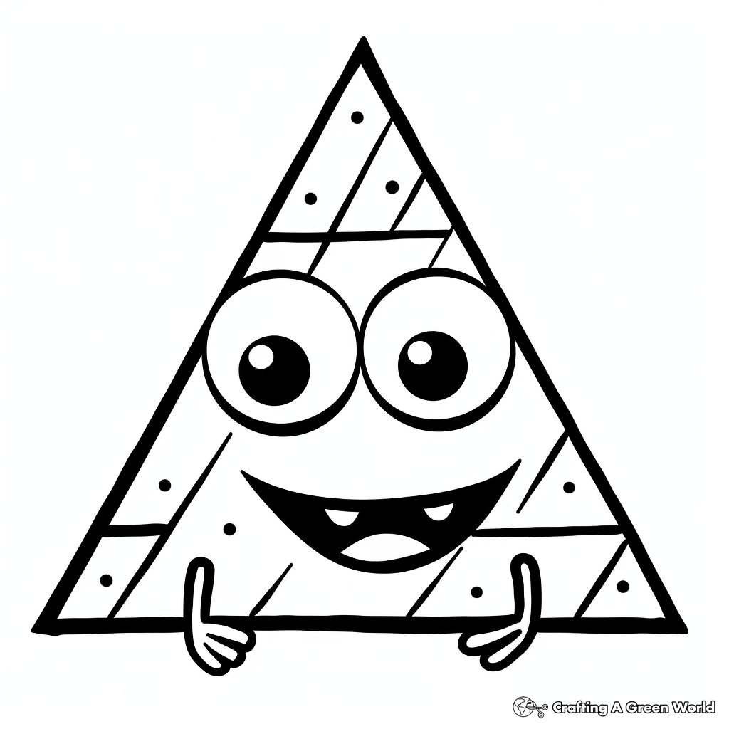 Triangle Patterns Coloring Pages for Toddlers 3