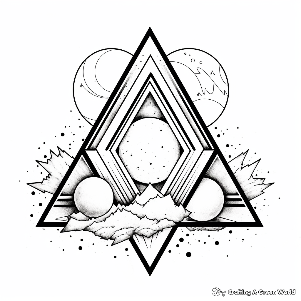Triangulum Galaxy: Printable Adult Coloring Pages 2