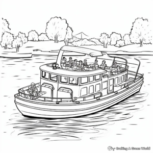 Trifecta Pontoon Boat Coloring Pages 1