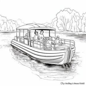Trifecta Pontoon Boat Coloring Pages 2