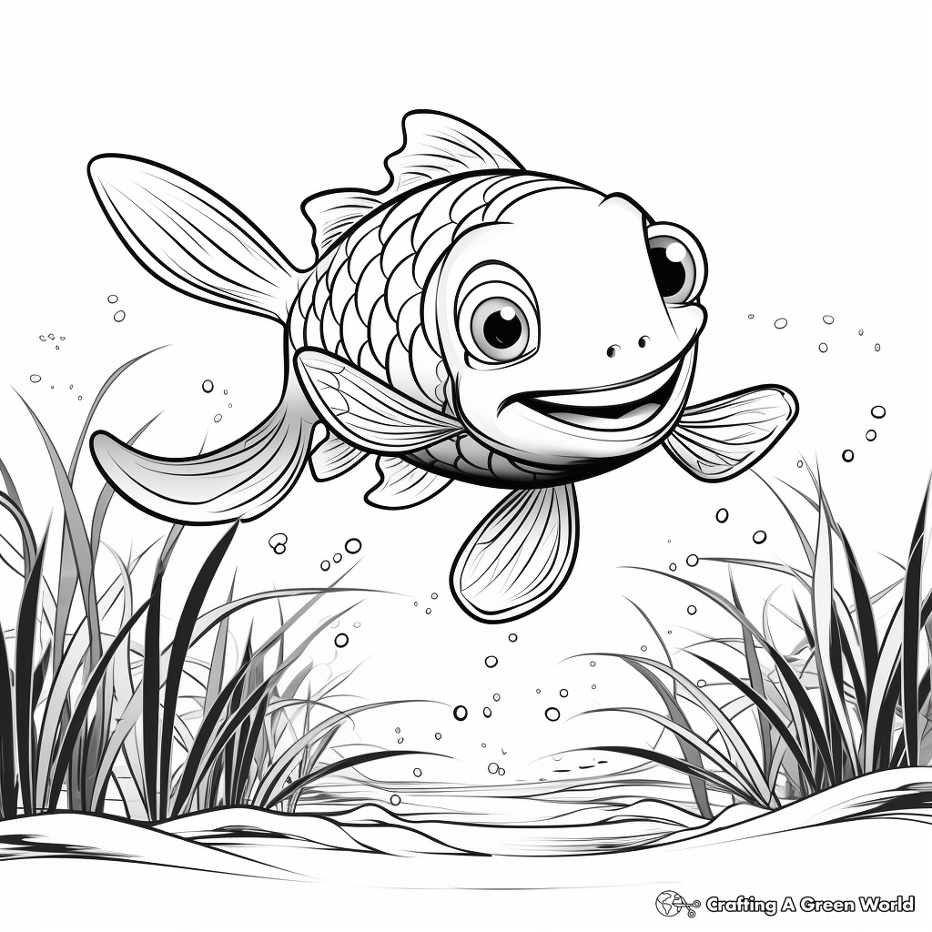 Tropical Electric Eel Coloring Pages 2