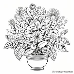 Tropical Rainforest Coffee Plant Coloring Pages 3