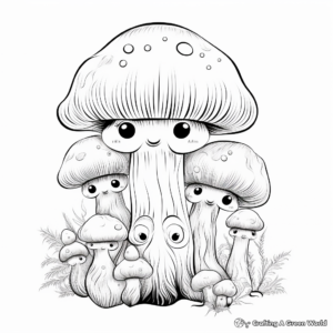 Truffles Mushroom Coloring Pages for Mushroom Lovers 1
