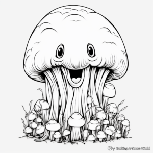 Truffles Mushroom Coloring Pages for Mushroom Lovers 2