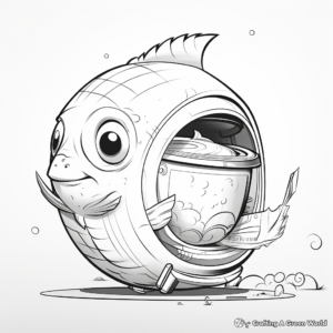 Tuna Can Coloring Pages for Seafood Lovers 3