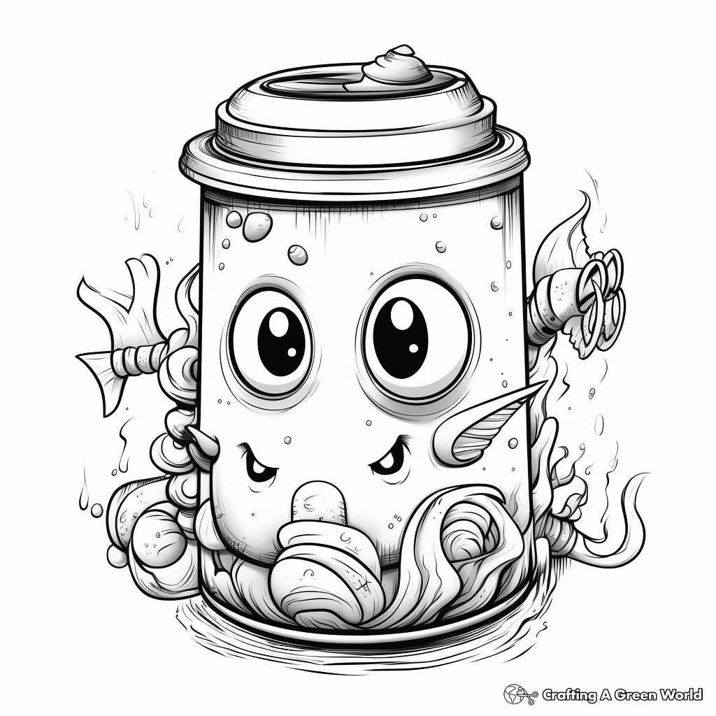 Tuna Can Coloring Pages for Seafood Lovers 4